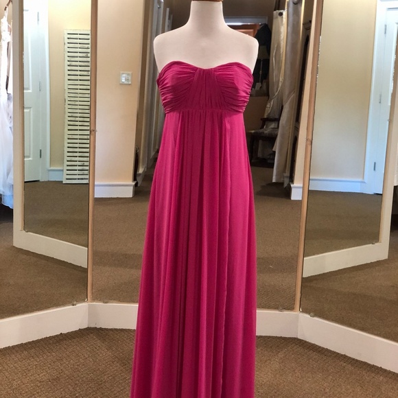Fuchsia Strapless Gown - Picture 1 of 5